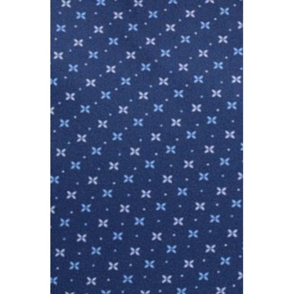 NWT Collars & Co. Men’s S Los Cabos Blue Star Dress Collar Polo Shirt Semi Sprea - Picture 8 of 9